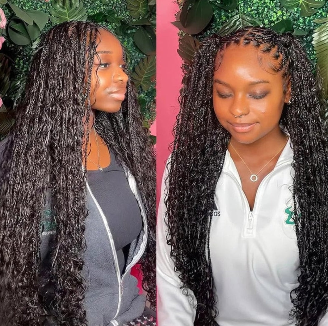 Deep Wave Braid Bulk Human Hair Extensions 100g