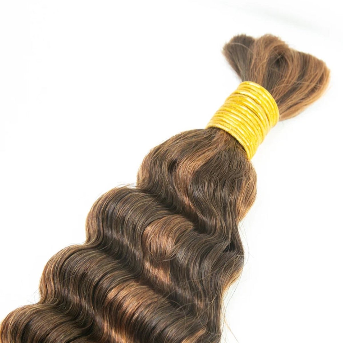 #4/27 Deep Wave Braid Bulk Human Hair Extensions 100g