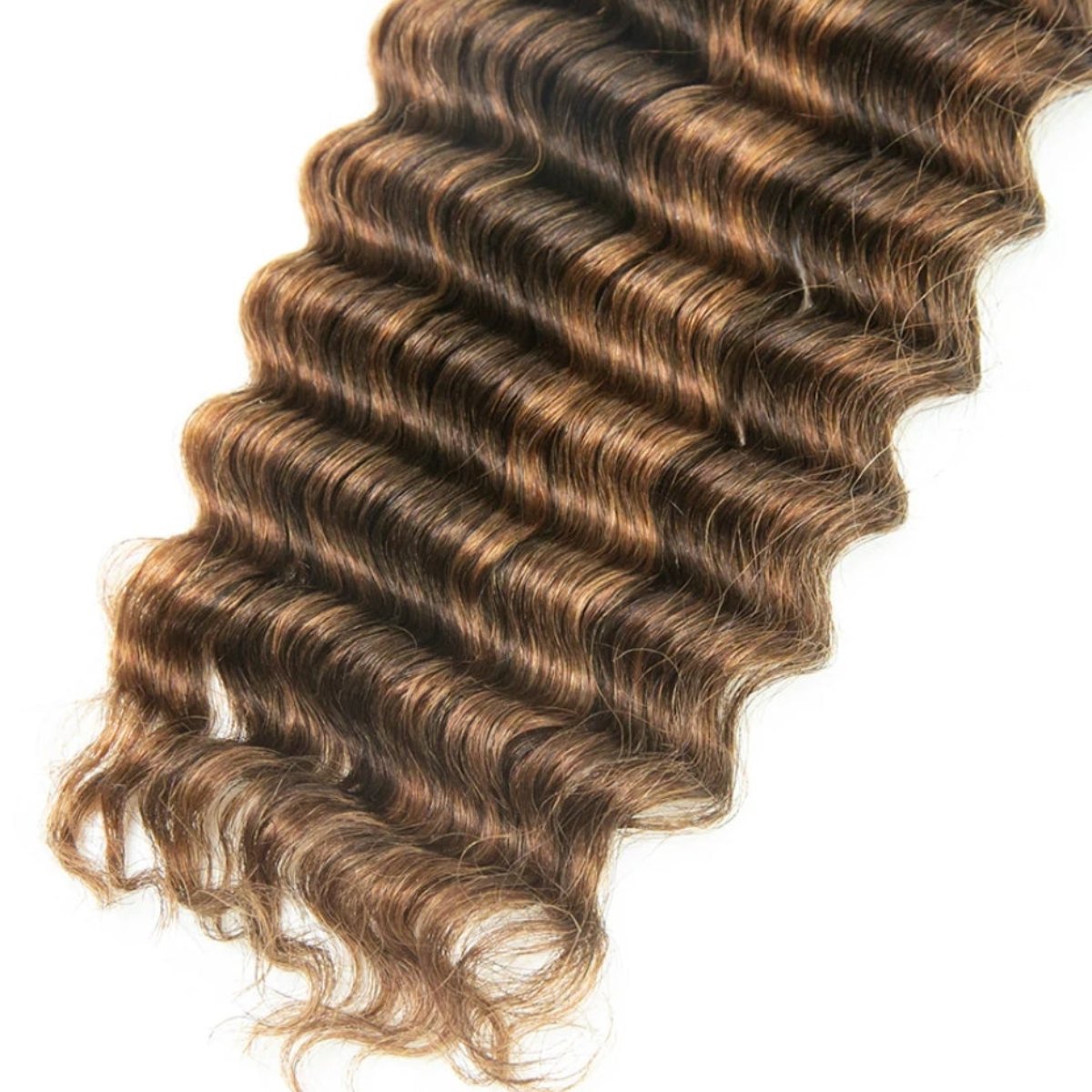 #4/27 Deep Wave Braid Bulk Human Hair Extensions 100g
