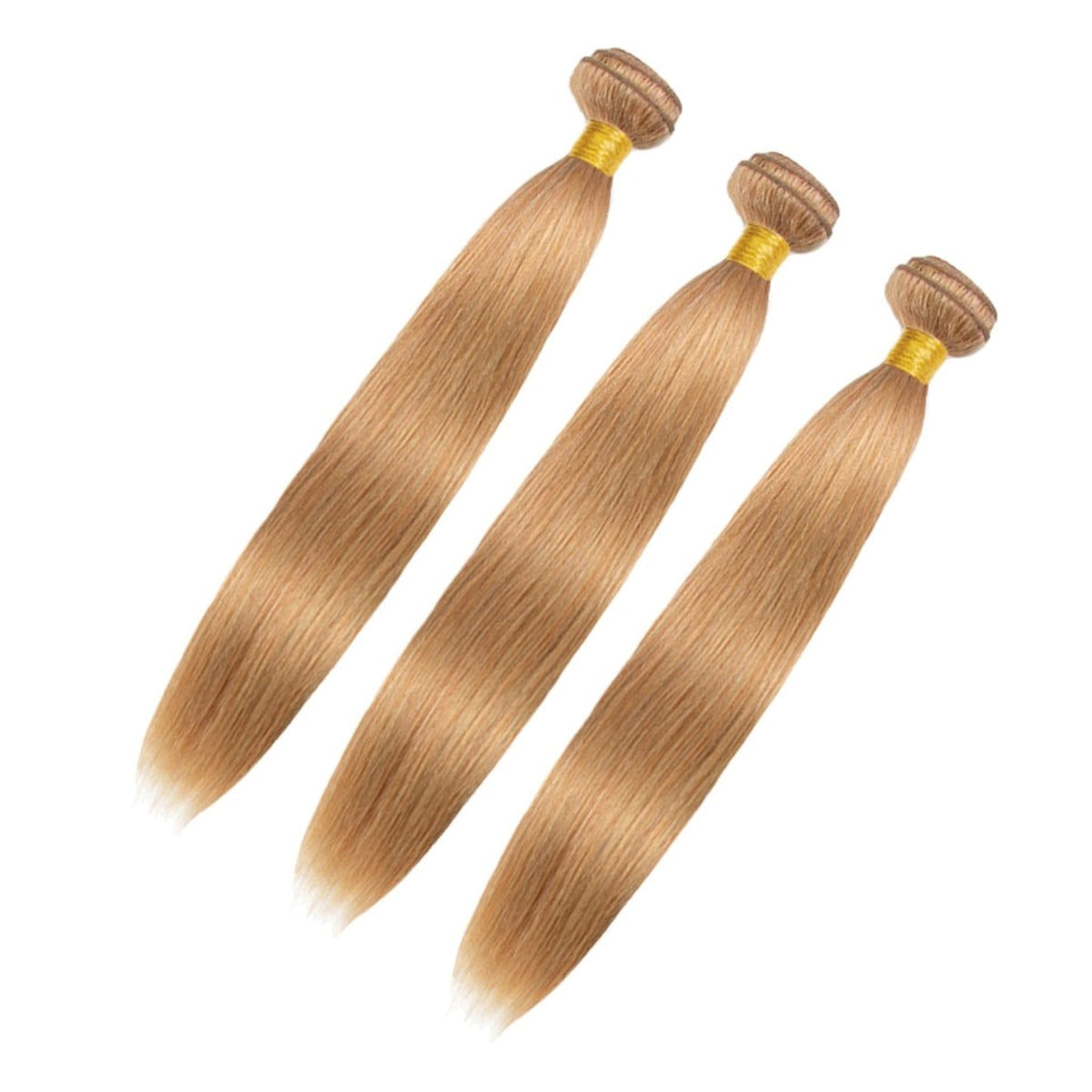 Straight Virgin Hair Bundles with Closure #27