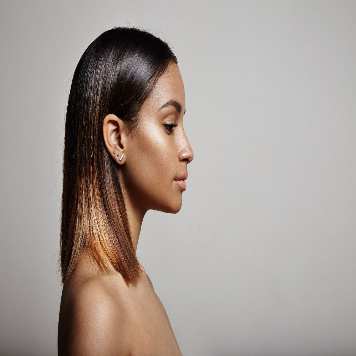 Straight Virgin Hair Bundles with Closure #1B/27
