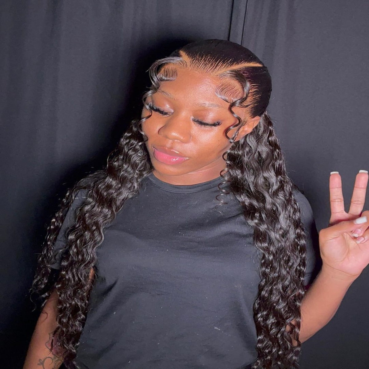 13X4 Lace Frontal Water Wave Vogue Glueless Wig