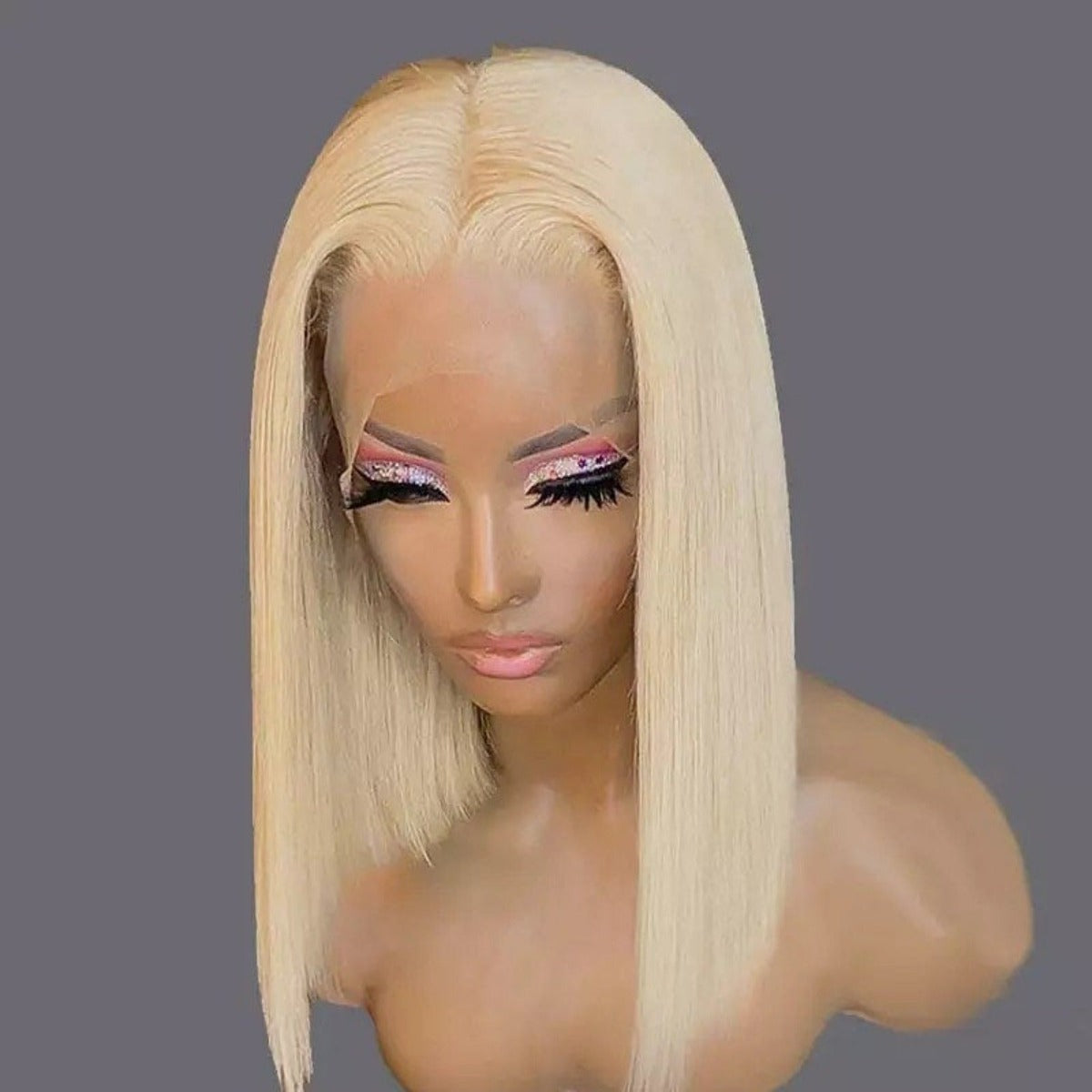 Blonde #613 Straight 13X4 Lace Closure Human Hair Wig