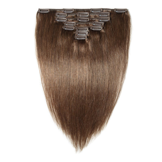 #2 Chocolate Brown 100g Straight Clip-Ins