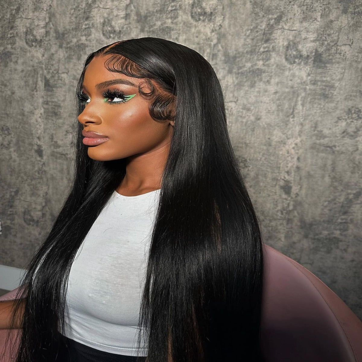 4X6  Pre Cut Lace Wear to go Glueless Straight Human Hair Wig