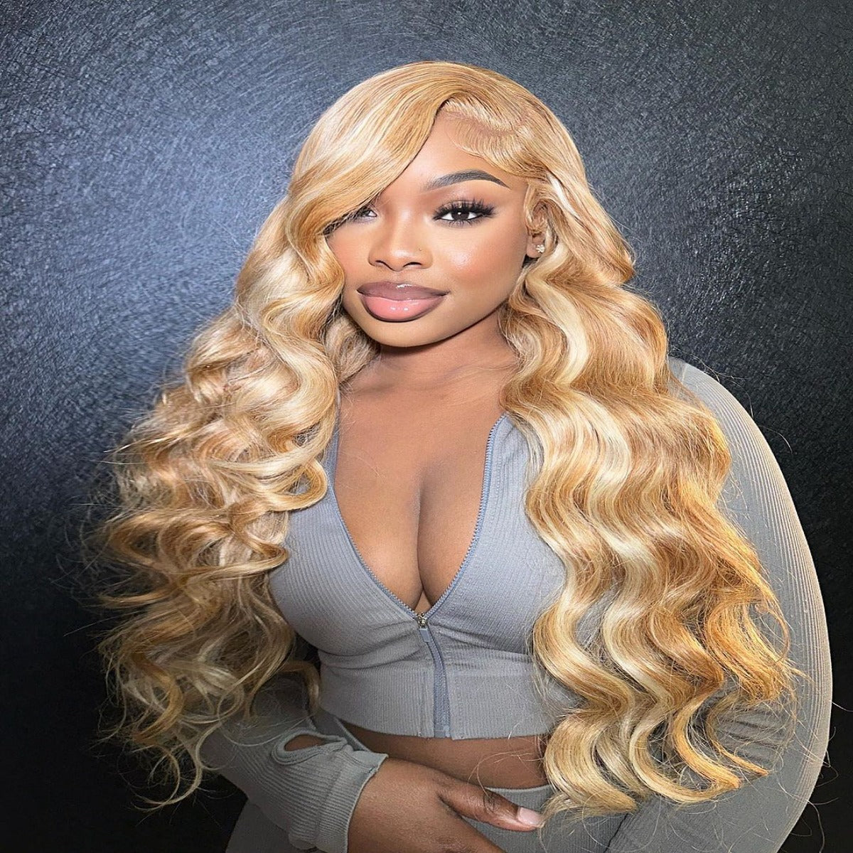 13x4 Lace Frontal Blonde Body Wave Human Hair Wig