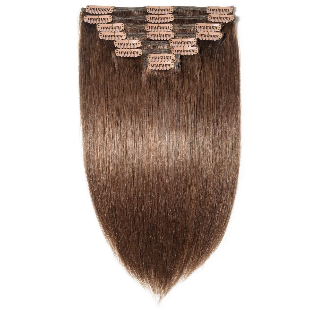 #4 Caramel Brown 100g Straight Clip-Ins