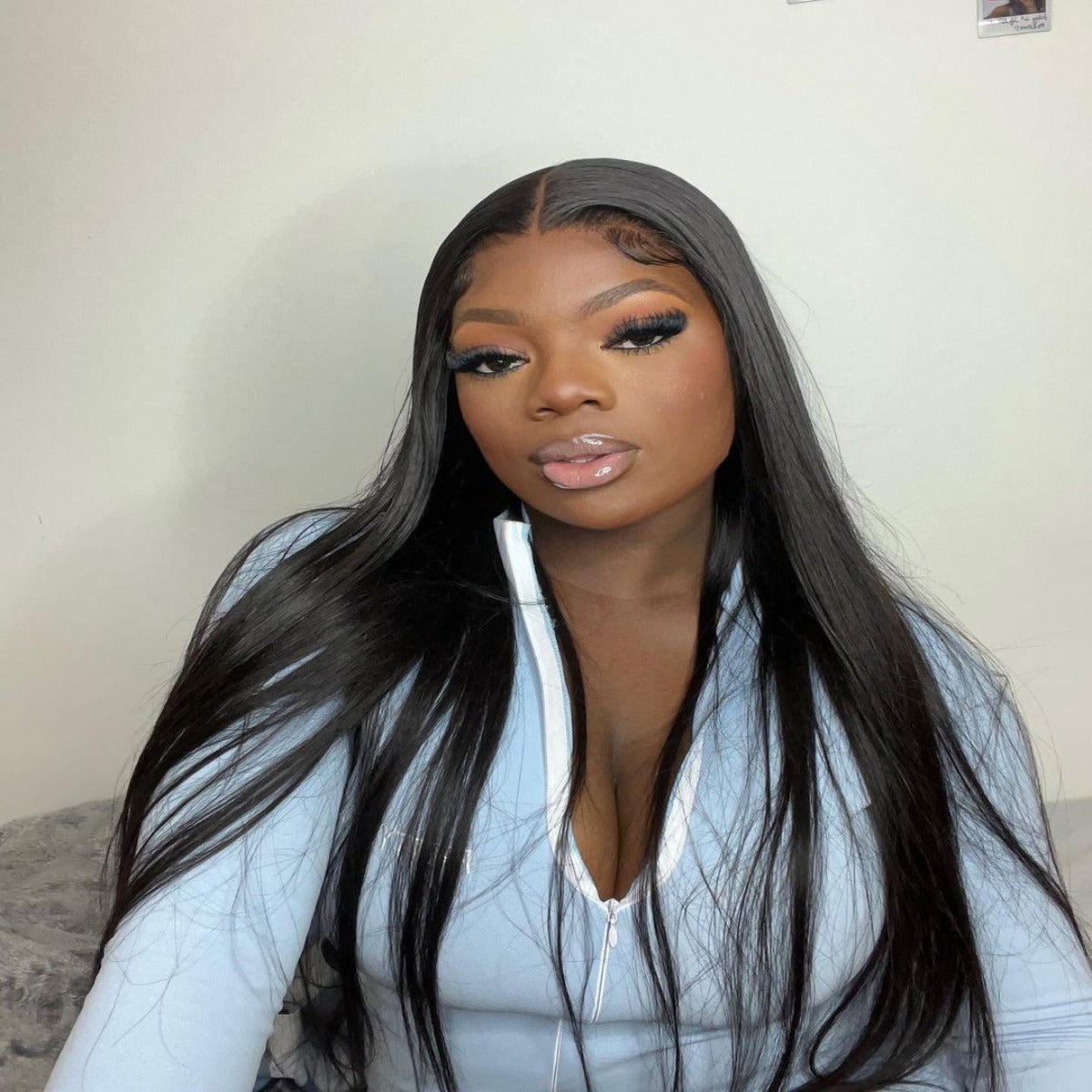 4X6  Pre Cut Lace Wear to go Glueless Straight Human Hair Wig