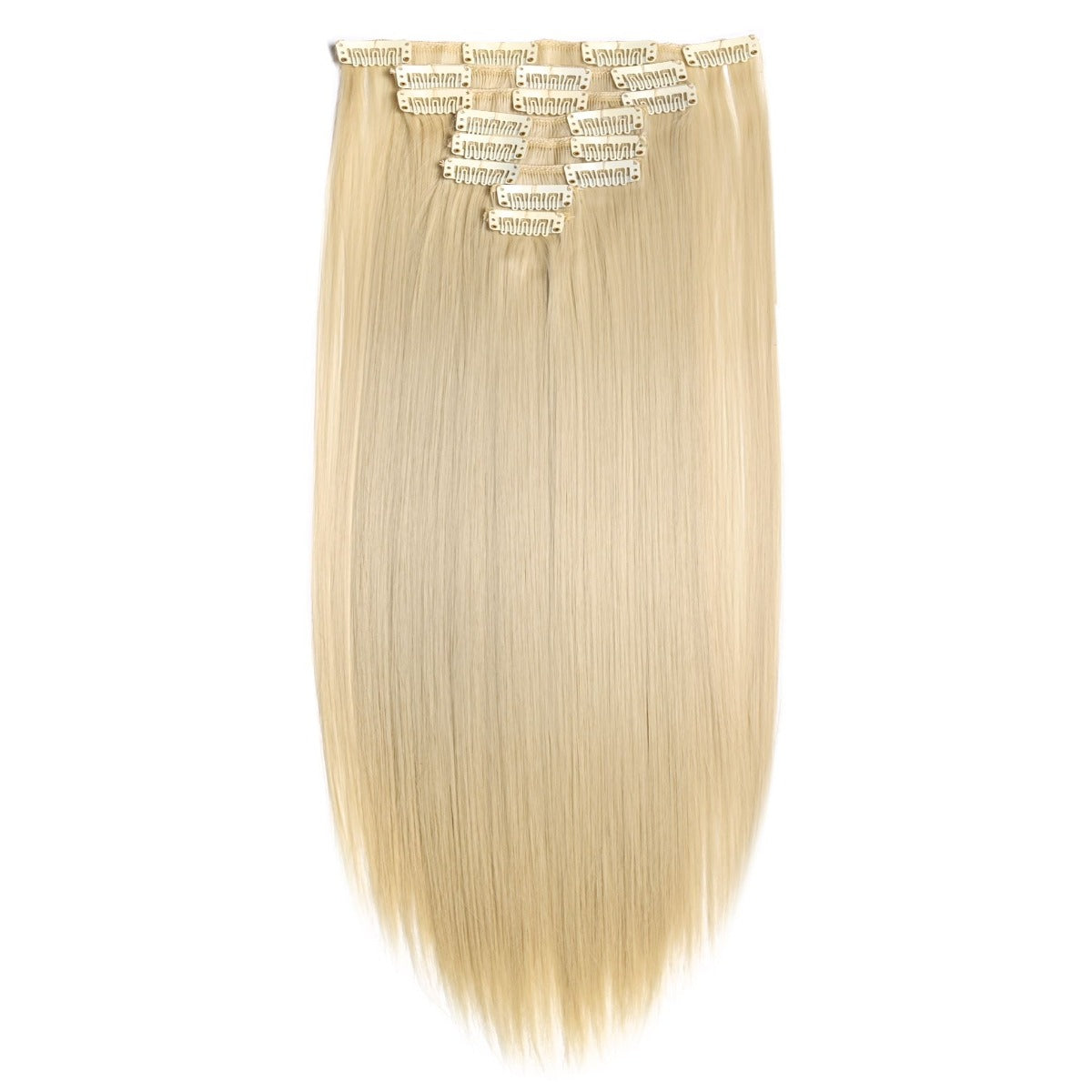 #60 Golden Ash Blonde 100g Straight Clip-Ins