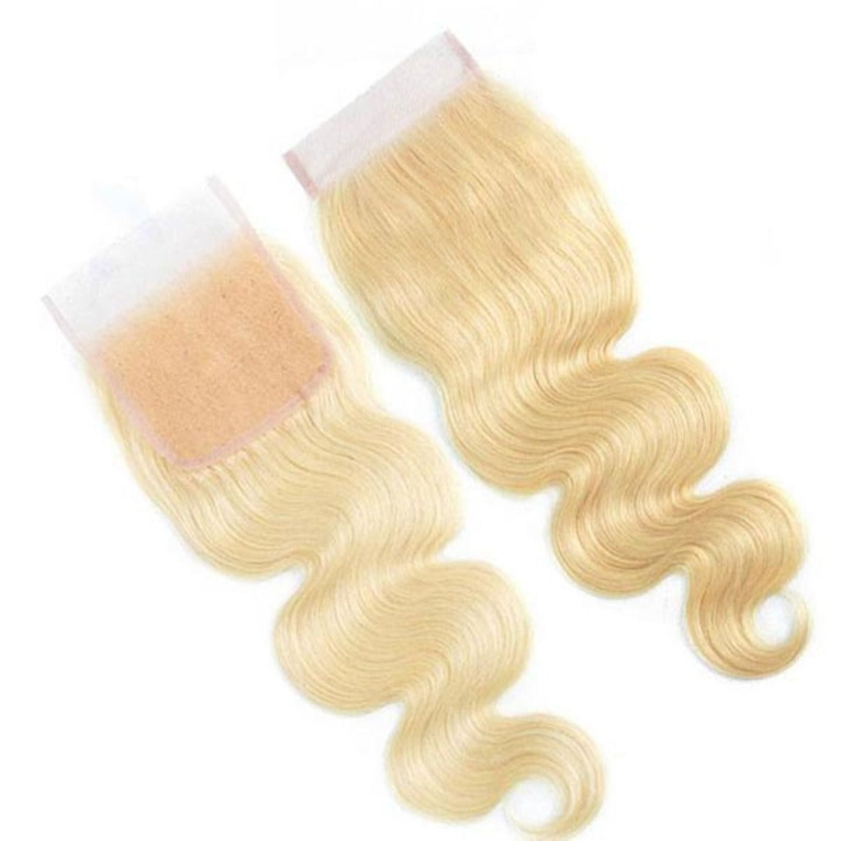 #613 Blonde 5X5 Bodywave Human Hair Lace Closure