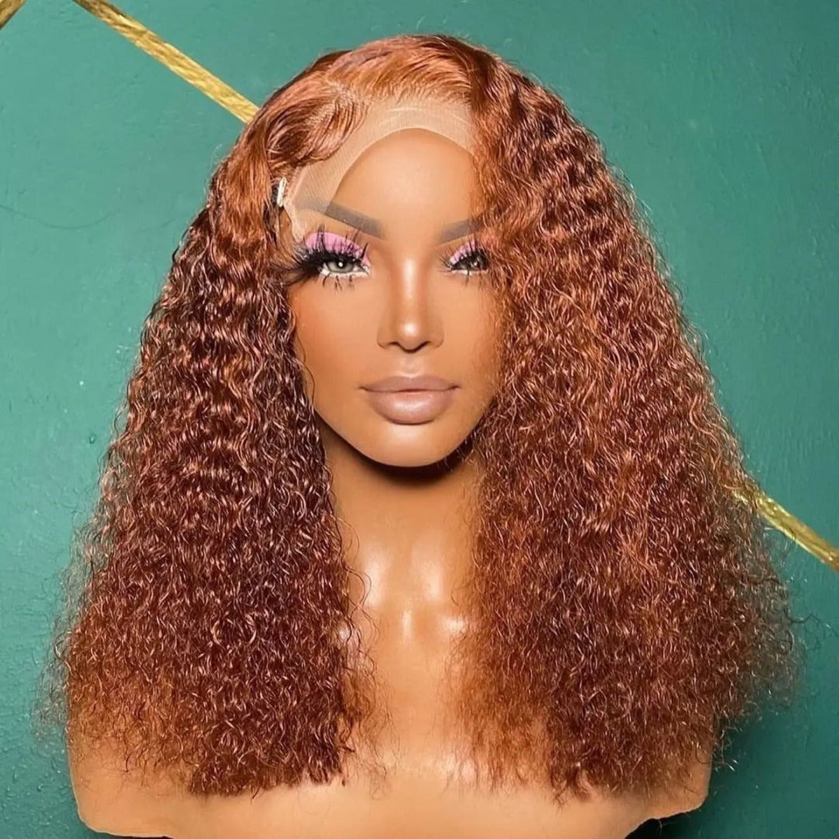 5x5 Glueless Lace Curly Highlight Wig