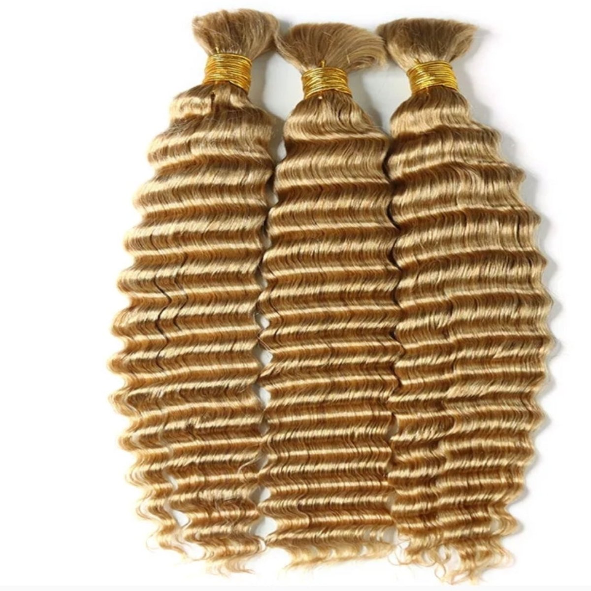 #27 Deep Wave Braid Bulk Human Hair Extensions  100g