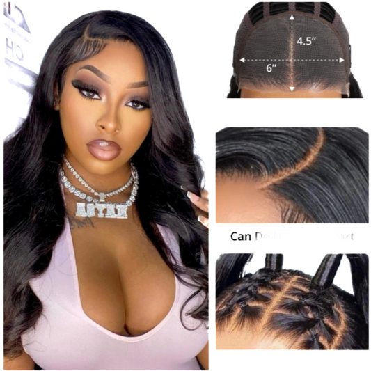 4X6 Wear to go Glueless Body wave Human Hair Wig