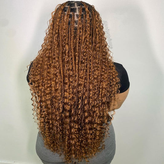 #30 Water Wave Braid Bulk Human Hair Extensions  100g
