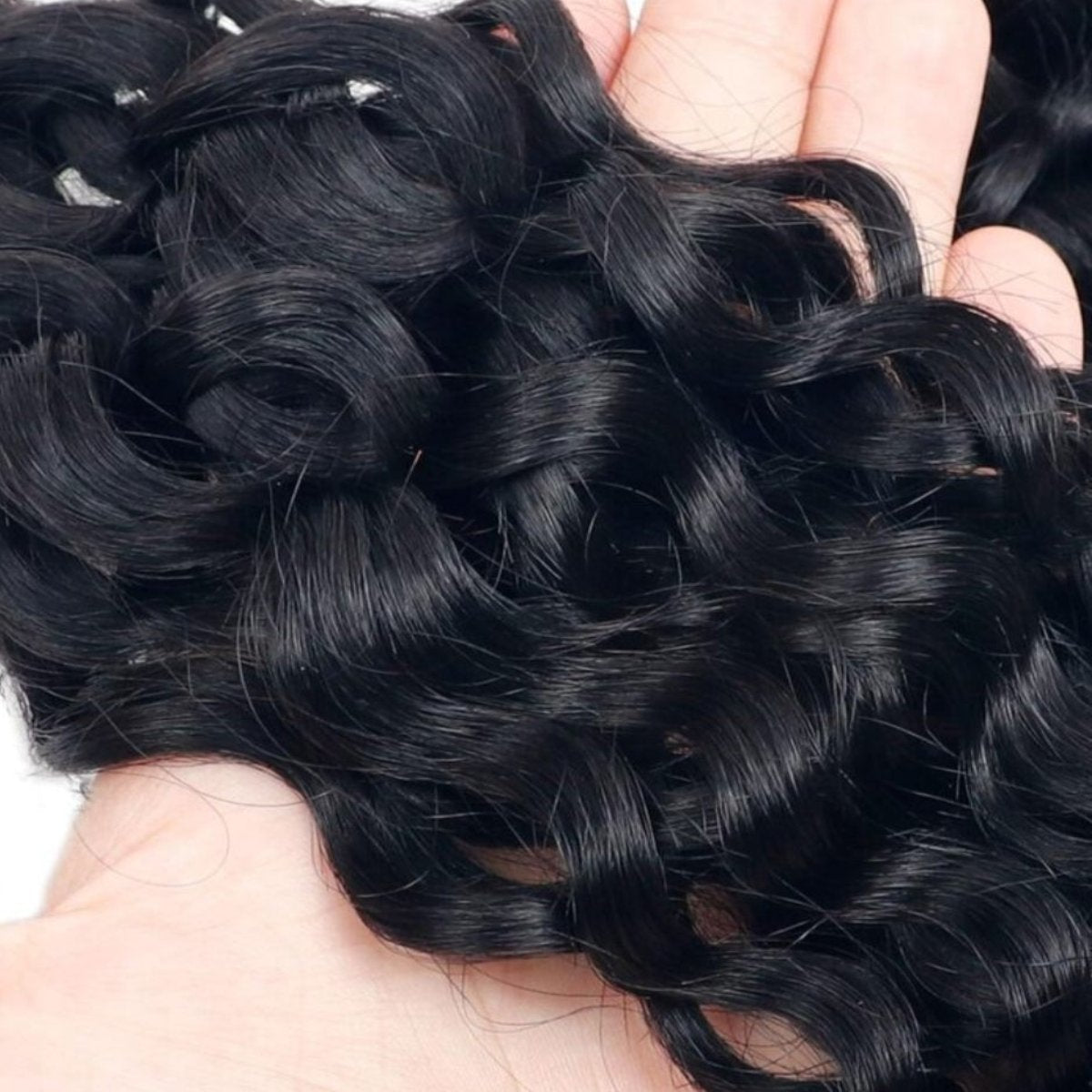 Water Wave Braid Bulk Human Hair Extensions  100g