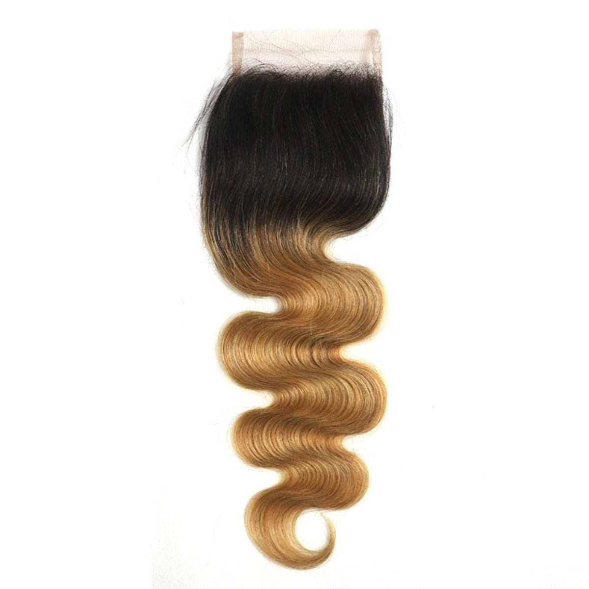 Body Wave Virgin Human Hair Bundles with Closure Ombre
