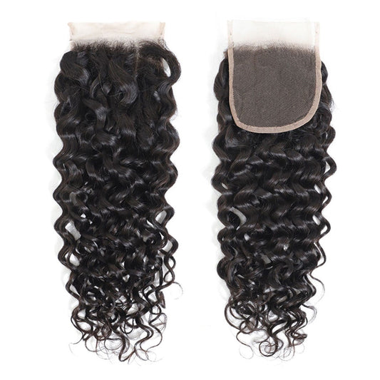 Water Wave Human Hair Lace Closure