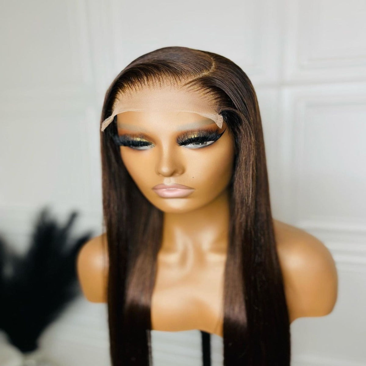 #4 Straight Glueless Lace Front Human Hair Wig