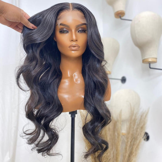 4X4 Glueless Body Wave High Density Lace Closure Wig