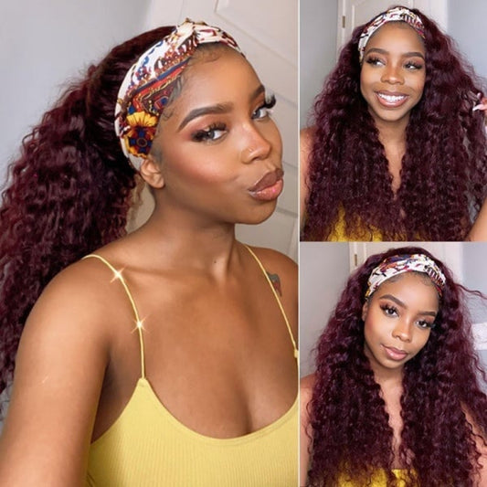 13X4 # 99J Water Wave Lace Frontal Wig