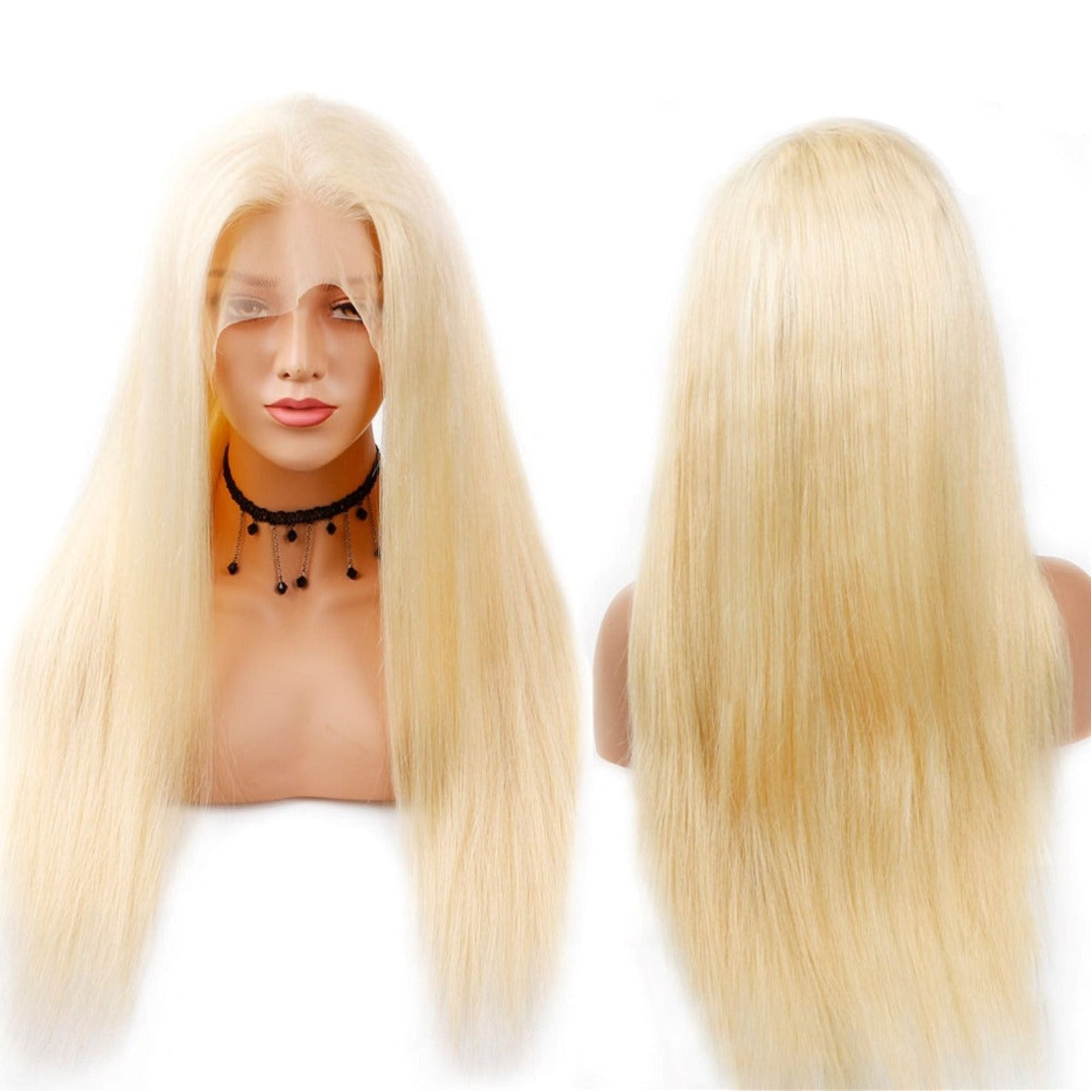 Blonde #613 Straight 4X4 Glueless Lace Closure Wig